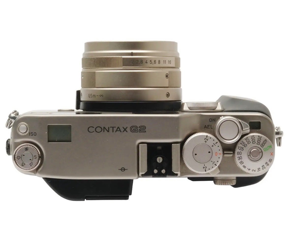 CONTAX G2 Planar2/45 セット Contax G2 Kit w/ 45mm, 28mm 90mm lenses | The Molinas Film Lab