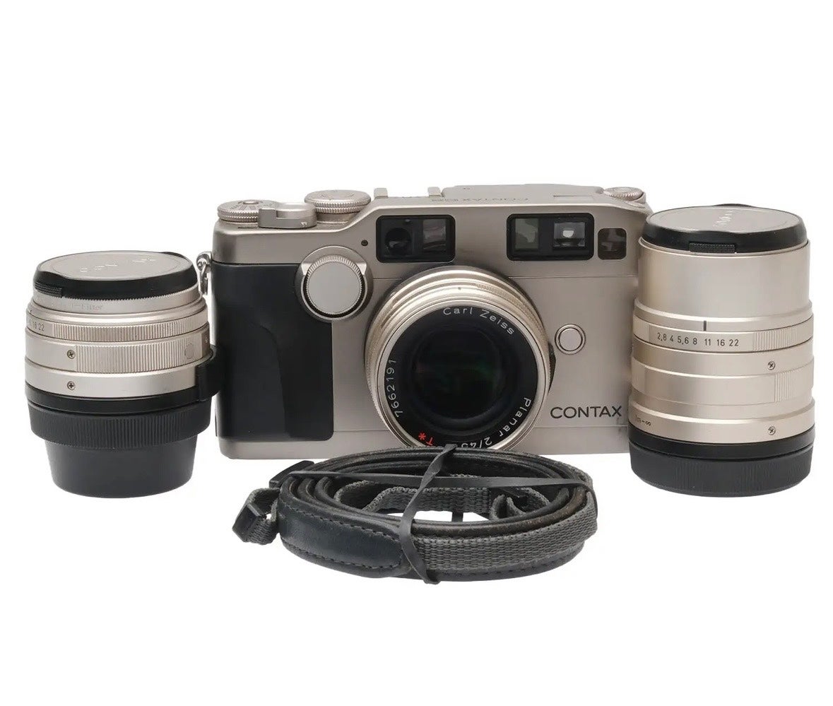 Contax G2 Kit w/ 45mm, 28mm 90mm lenses | The Molinas Film Lab